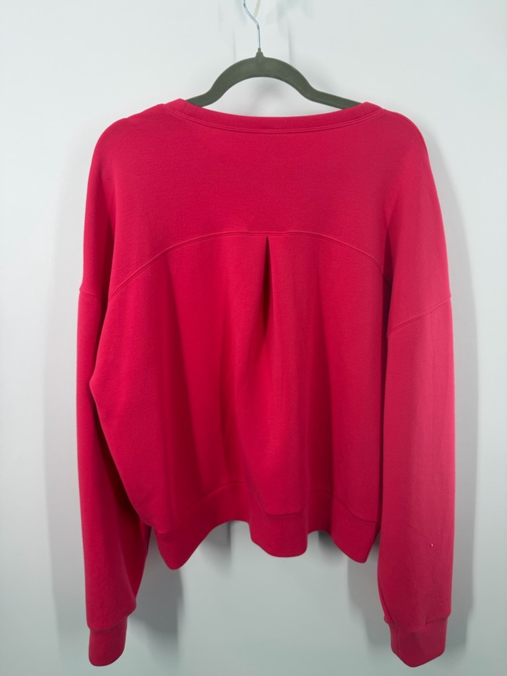 Spanx Air Essentials Cerise Hot Pink Sweatshirt - Picture 8 of 9